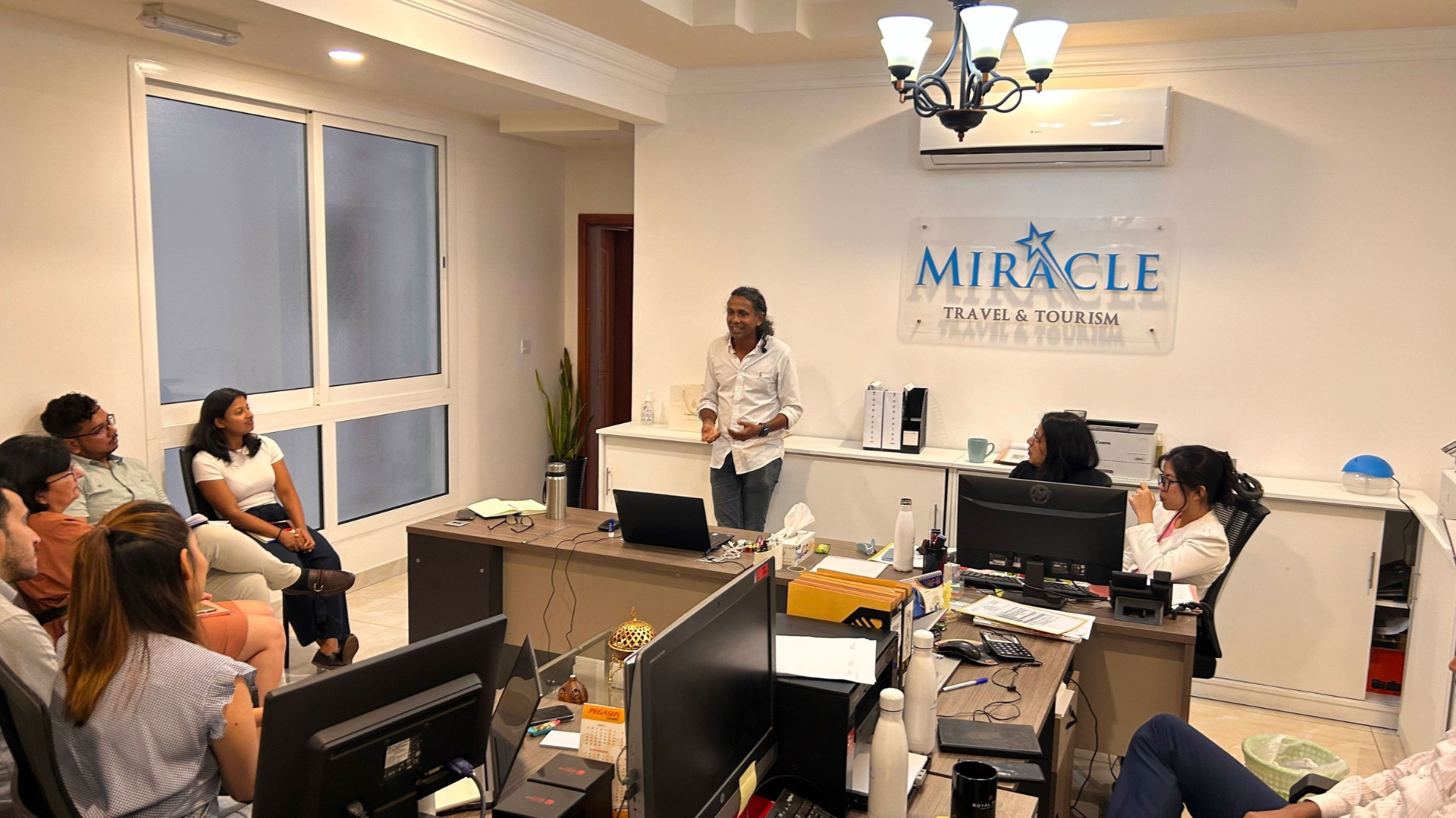 Miracle Oman team sustainability meeting