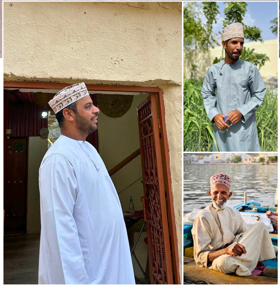 Omani men in traditional dress